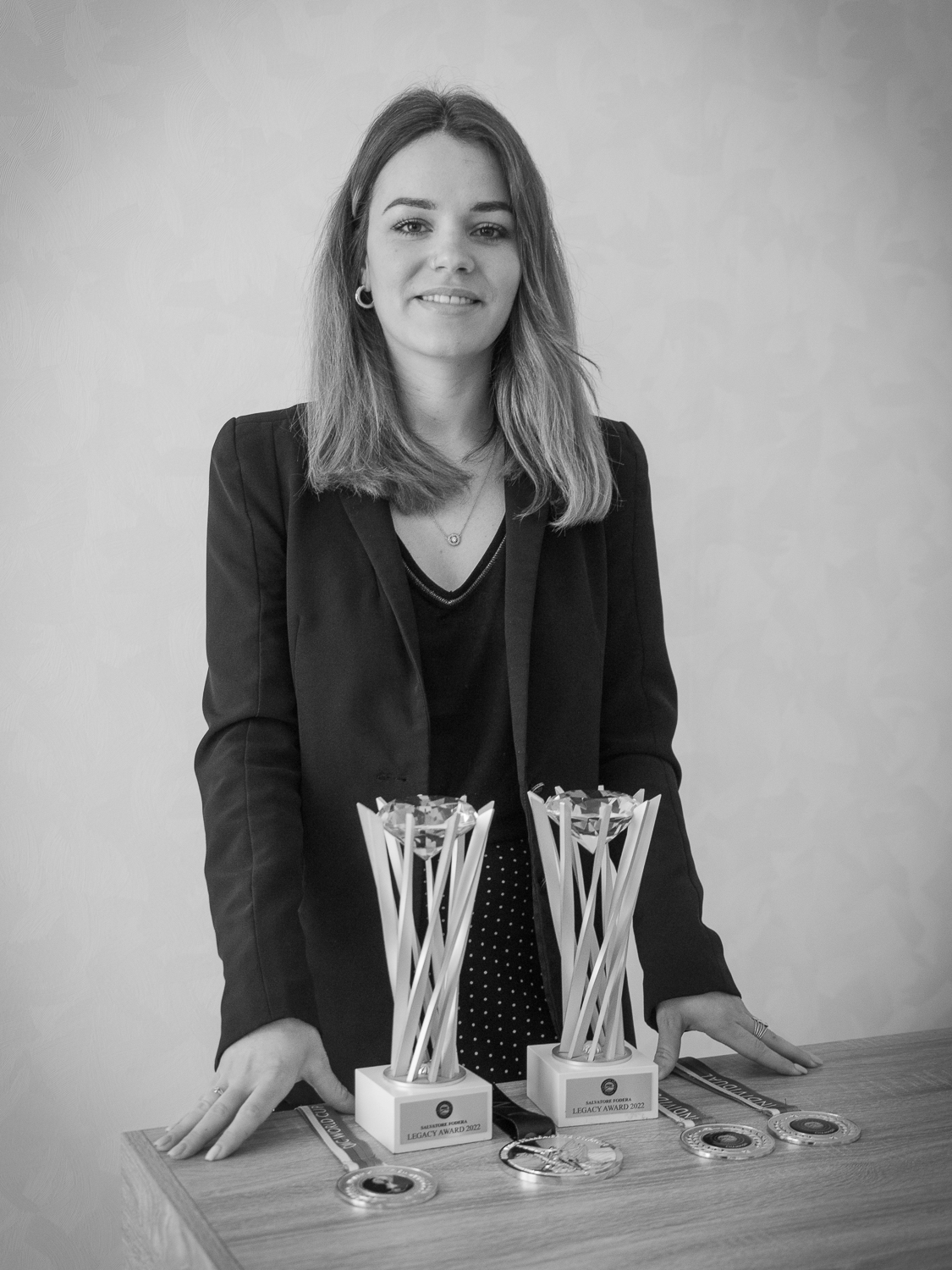 Johanna de la Llave Ferreres avec ses trophées